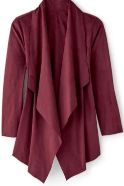 New Soft Surroundings Shape Drape Faux Suede Jacket