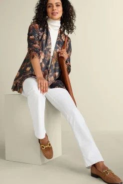 New Soft Surroundings Shape Drape Faux Suede Jacket