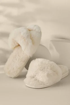 Outlet Soft Surroundings Shiraleah Stowe Slippers Ivory