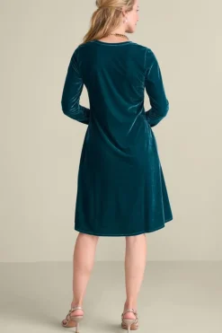 Soft Surroundings Short Santiago Velvet Dress