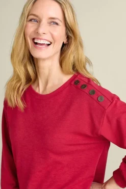 Clearance Soft Surroundings Siesta Soft Button Shoulder Tunic LipstickHeather