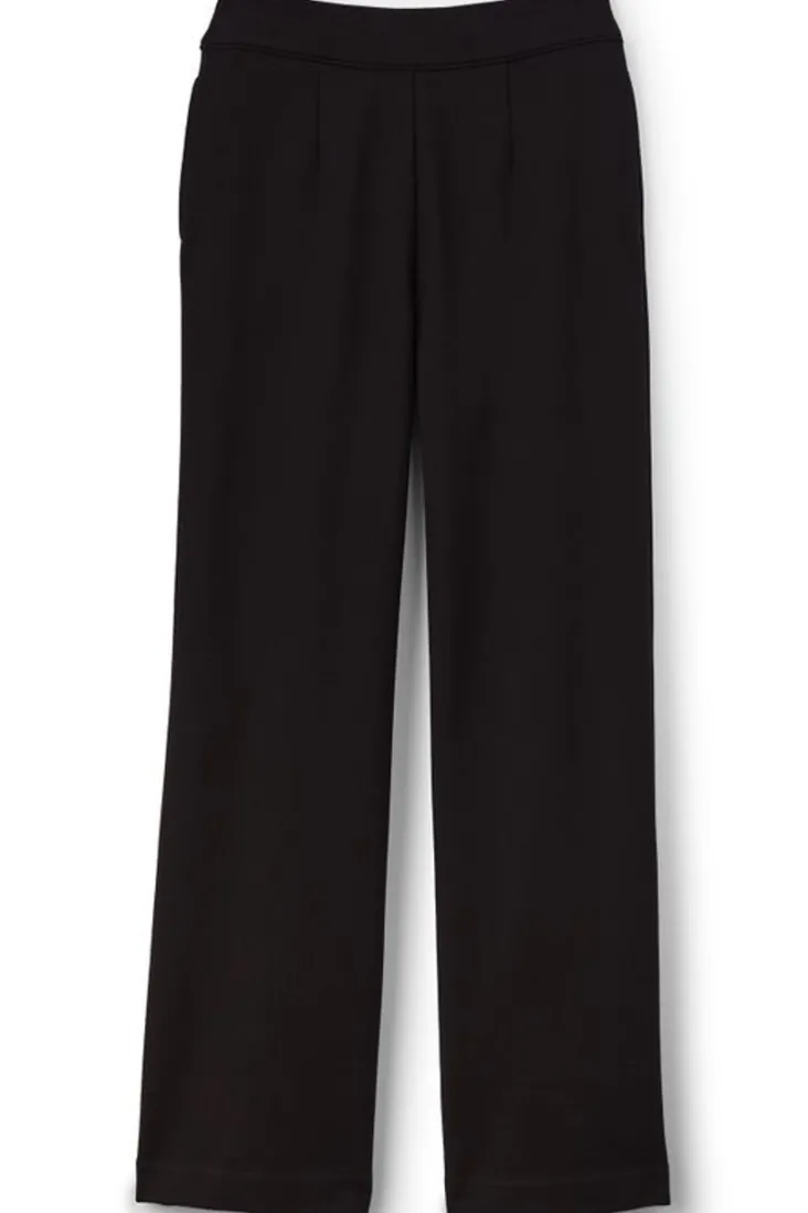 Discount Soft Surroundings Soft Essential Ponte Wide Leg Pants Black