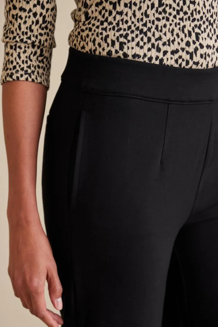 Discount Soft Surroundings Soft Essential Ponte Wide Leg Pants Black
