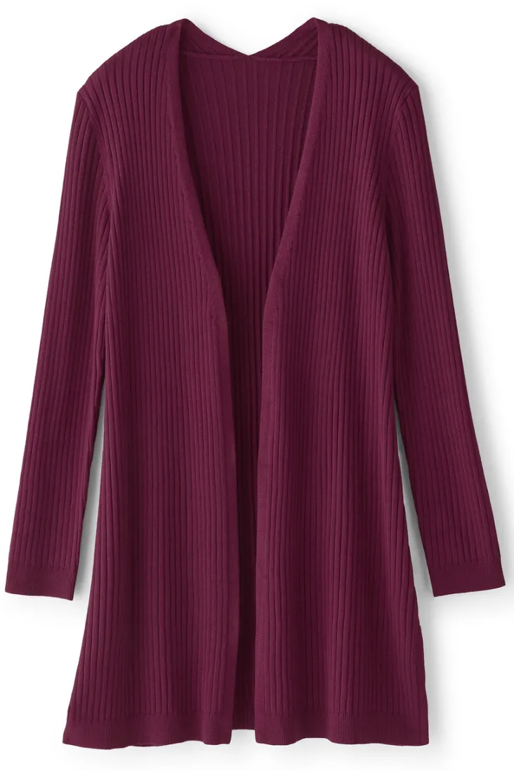 Best Soft Surroundings Soft Essential Ribbed Long Cardi