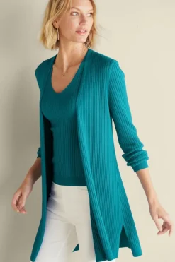 Best Soft Surroundings Soft Essential Ribbed Long Cardi