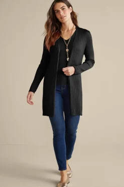 Best Soft Surroundings Soft Essential Ribbed Long Cardi