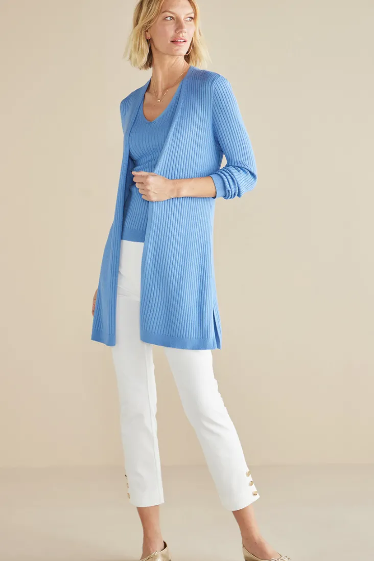 Best Soft Surroundings Soft Essential Ribbed Long Cardi