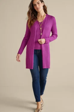 Best Soft Surroundings Soft Essential Ribbed Long Cardi