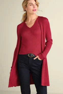 Best Soft Surroundings Soft Essential Ribbed Long Cardi