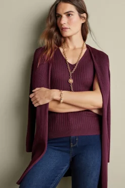 Best Soft Surroundings Soft Essential Ribbed Long Cardi