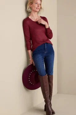 Best Soft Surroundings Soft Essential Ribbed Pullover Sweater