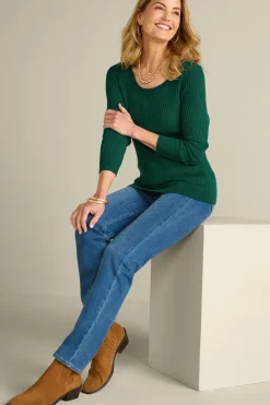 Best Soft Surroundings Soft Essential Ribbed Pullover Sweater