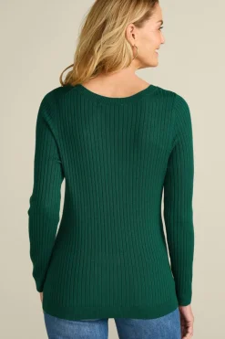 Best Soft Surroundings Soft Essential Ribbed Pullover Sweater
