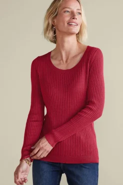 Best Soft Surroundings Soft Essential Ribbed Pullover Sweater