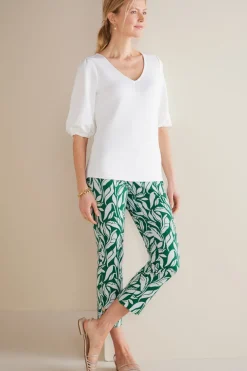 Hot Soft Surroundings Soft Essential Superla Slim Leg Crop Pants