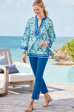 Hot Soft Surroundings Soft Essential Superla Slim Leg Crop Pants
