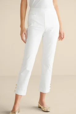 Hot Soft Surroundings Soft Essential Superla Slim Leg Crop Pants