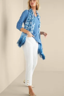 Hot Soft Surroundings Soft Essential Superla Slim Leg Crop Pants