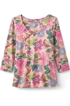 New Soft Surroundings Soft Essential Supima 3/4 Sleeve Tee I