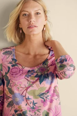 New Soft Surroundings Soft Essential Supima 3/4 Sleeve Tee I