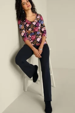 New Soft Surroundings Soft Essential Supima 3/4 Sleeve Tee I