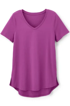 Discount Soft Surroundings Soft Essential Supima Isabel Short Sleeve Tunic