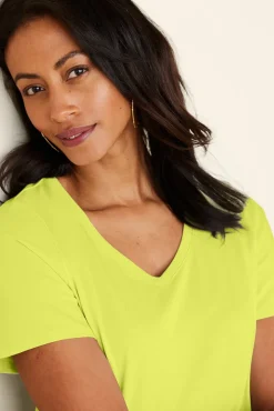 Discount Soft Surroundings Soft Essential Supima Isabel Short Sleeve Tunic