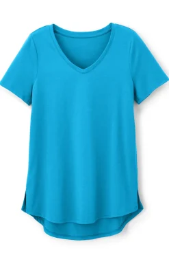 Discount Soft Surroundings Soft Essential Supima Isabel Short Sleeve Tunic