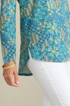 Discount Soft Surroundings Soft Essential Supima Isabel Long Sleeve Tunic