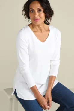 Discount Soft Surroundings Soft Essential Supima Isabel Long Sleeve Tunic
