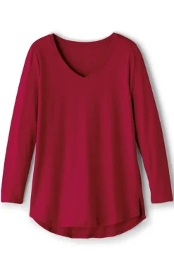 Discount Soft Surroundings Soft Essential Supima Isabel Long Sleeve Tunic
