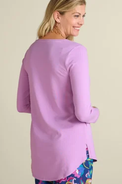 Discount Soft Surroundings Soft Essential Supima Isabel Long Sleeve Tunic