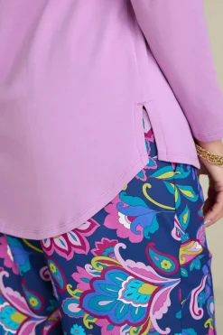Discount Soft Surroundings Soft Essential Supima Isabel Long Sleeve Tunic