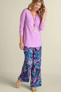 Discount Soft Surroundings Soft Essential Supima Isabel Long Sleeve Tunic