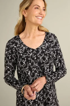 Discount Soft Surroundings Soft Essential Supima Isabel Long Sleeve Tunic