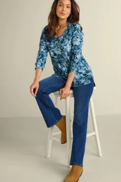 Discount Soft Surroundings Soft Essential Supima Isabel Long Sleeve Tunic