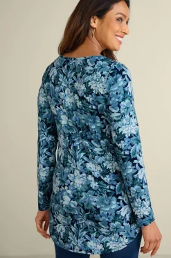 Discount Soft Surroundings Soft Essential Supima Isabel Long Sleeve Tunic