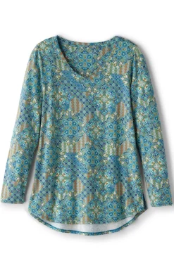 Discount Soft Surroundings Soft Essential Supima Isabel Long Sleeve Tunic