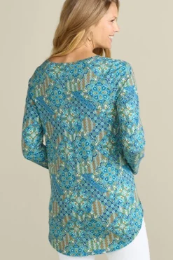 Discount Soft Surroundings Soft Essential Supima Isabel Long Sleeve Tunic