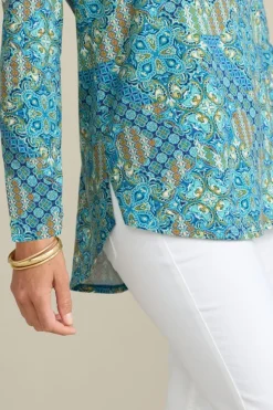 Discount Soft Surroundings Soft Essential Supima Isabel Long Sleeve Tunic