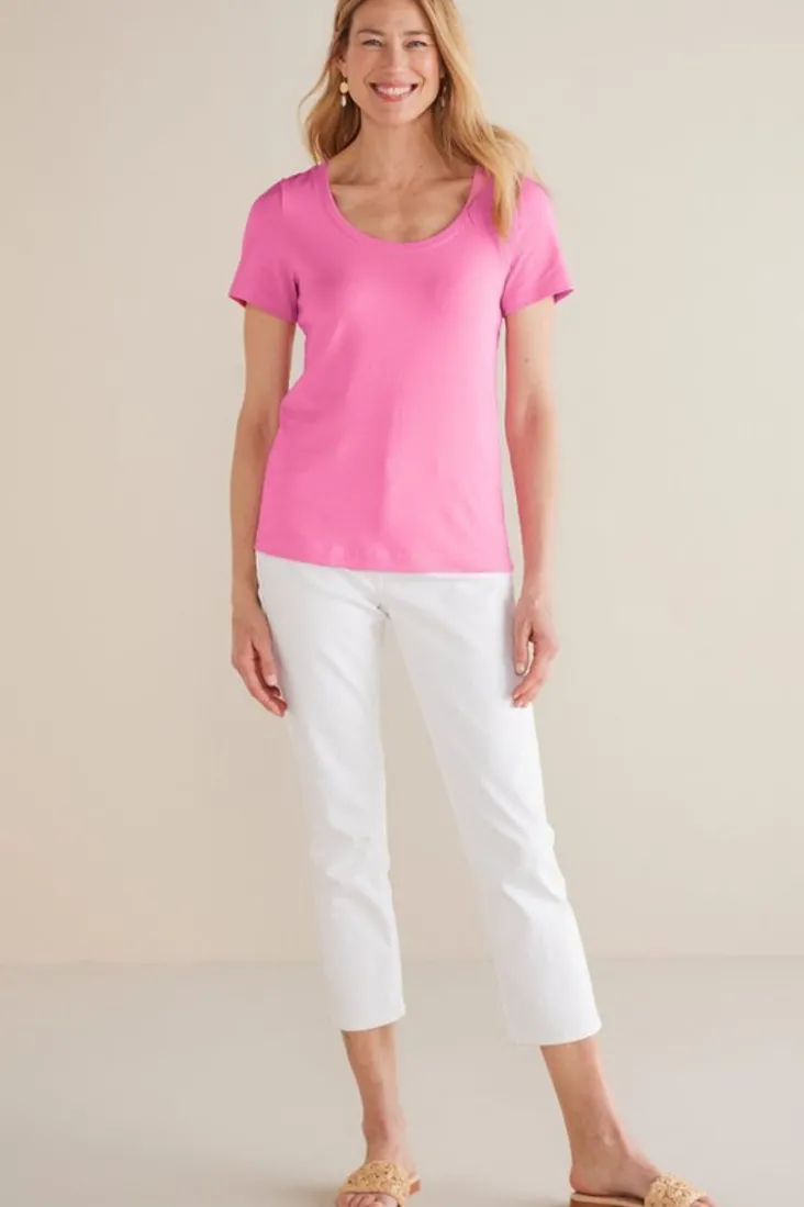 Online Soft Surroundings Soft Essential Supima Short Sleeve Tee