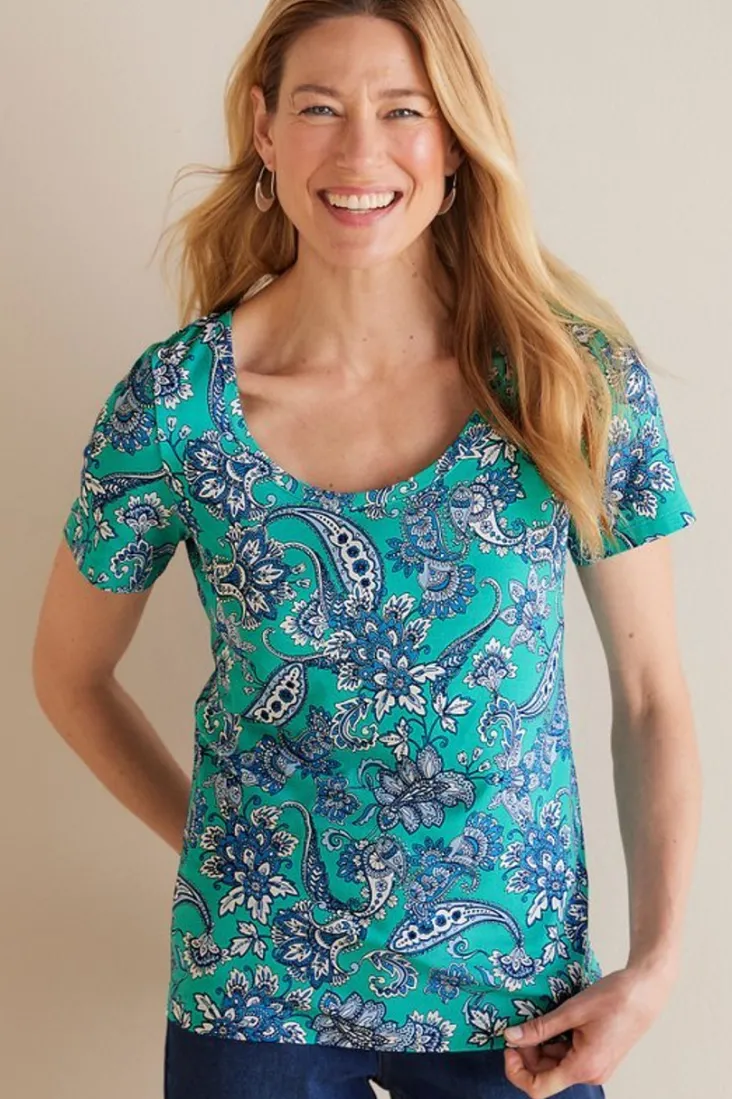 Online Soft Surroundings Soft Essential Supima Short Sleeve Tee