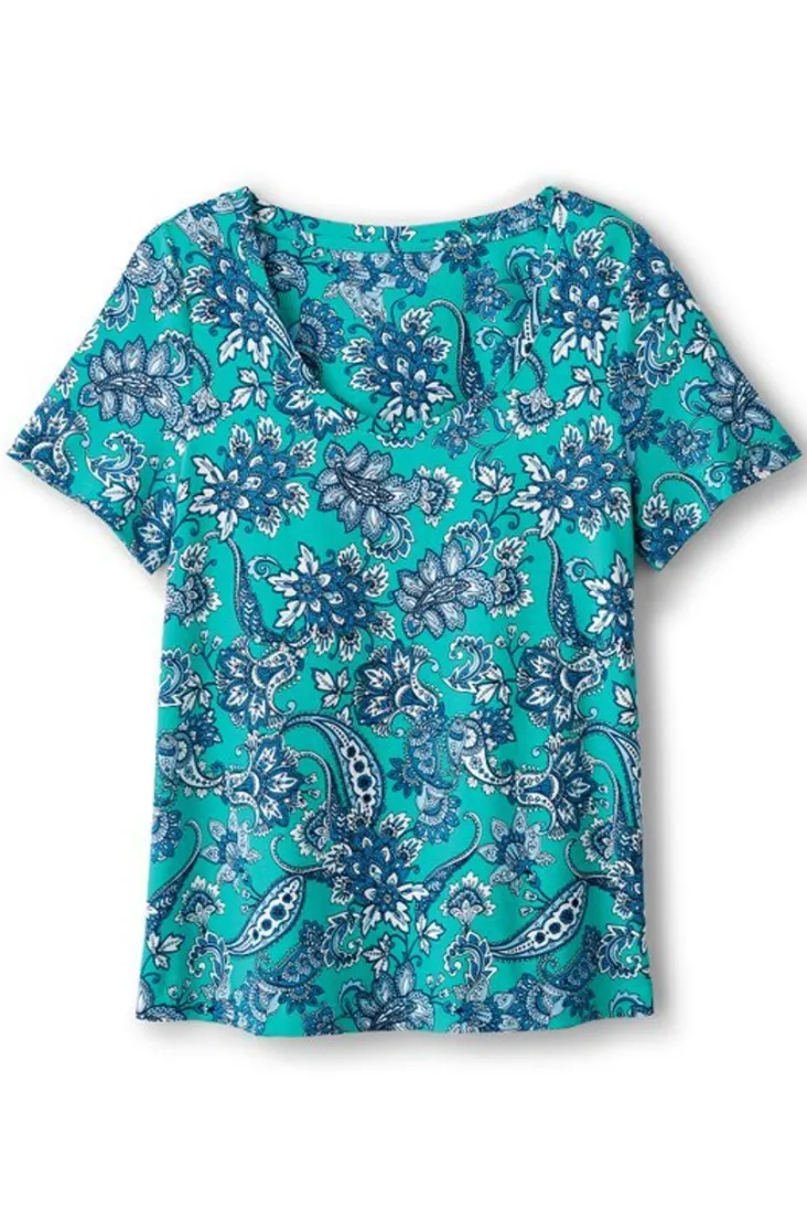 Online Soft Surroundings Soft Essential Supima Short Sleeve Tee