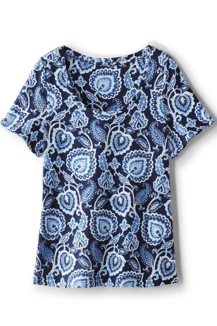 Online Soft Surroundings Soft Essential Supima Short Sleeve Tee