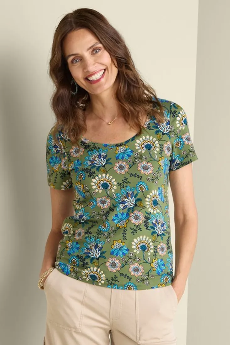 Online Soft Surroundings Soft Essential Supima Short Sleeve Tee