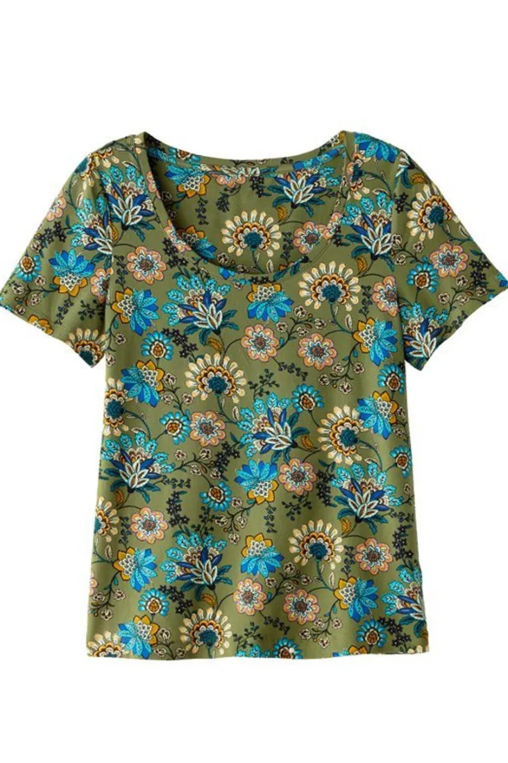 Online Soft Surroundings Soft Essential Supima Short Sleeve Tee