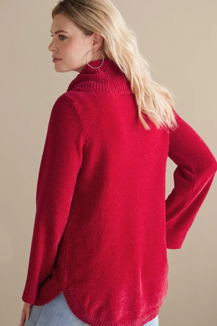 Best Soft Surroundings Soft Winds Chenille Tunic Sweater