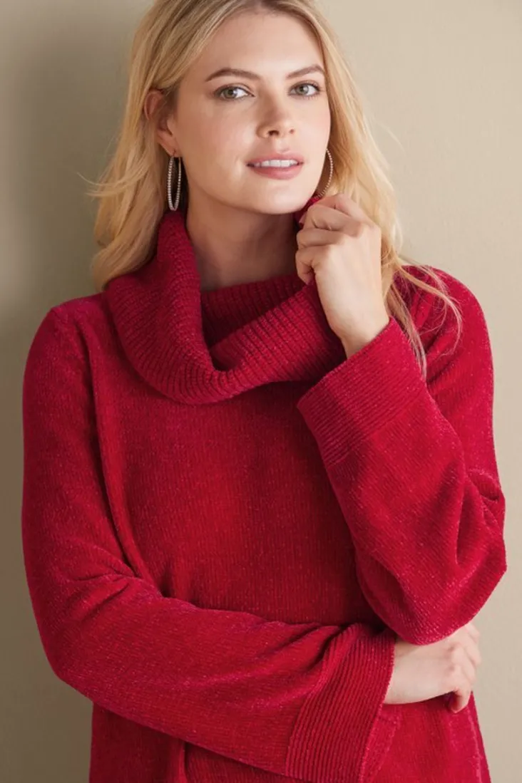 Best Soft Surroundings Soft Winds Chenille Tunic Sweater