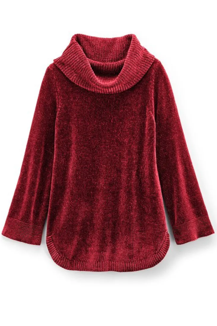 Best Soft Surroundings Soft Winds Chenille Tunic Sweater