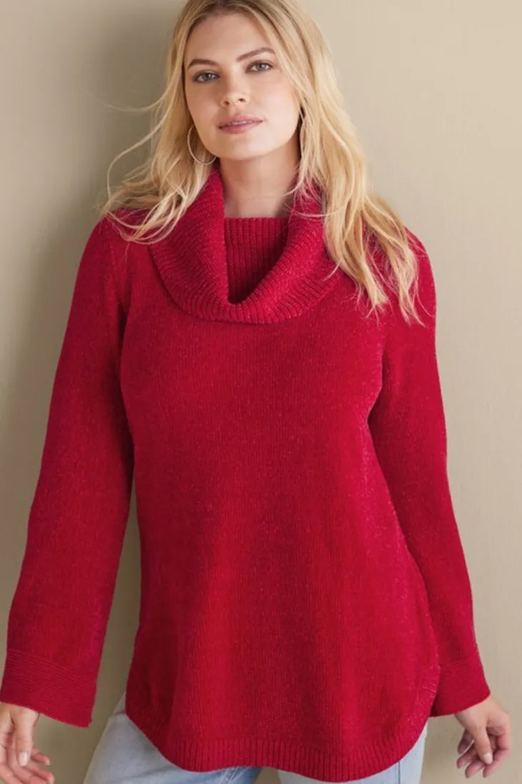 Best Soft Surroundings Soft Winds Chenille Tunic Sweater
